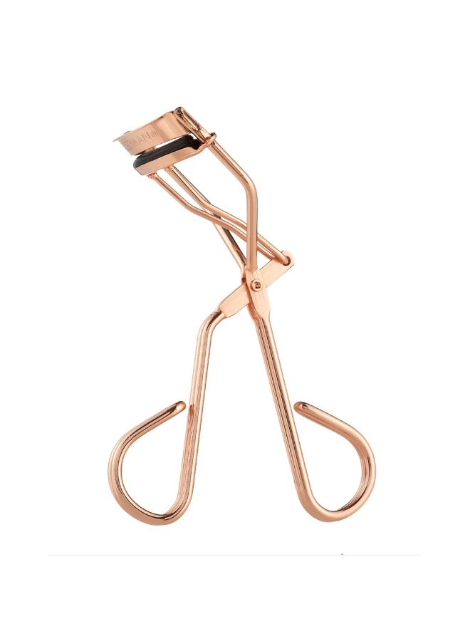 Eyelash curler, professional stainless steel eyelash curler, silicone ring, padded tool, natural movement, long-lasting definition, suitable for all eye shapes, does not pull on eyelashes, rose gold - Image 3